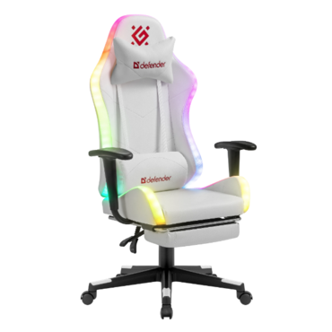 Игровое кресло Defender WATCHER Белый RGB